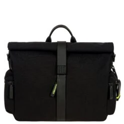Bric's Men's Moleskine Roll-Top Tablet Business Laptop Messenger Bag